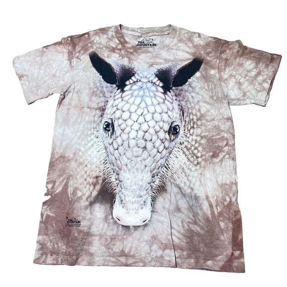 The Mountain Shirt Mens‎ Small Brown Giraffe Animal Print Zoo 2013 Made in USA - Picture 1 of 6